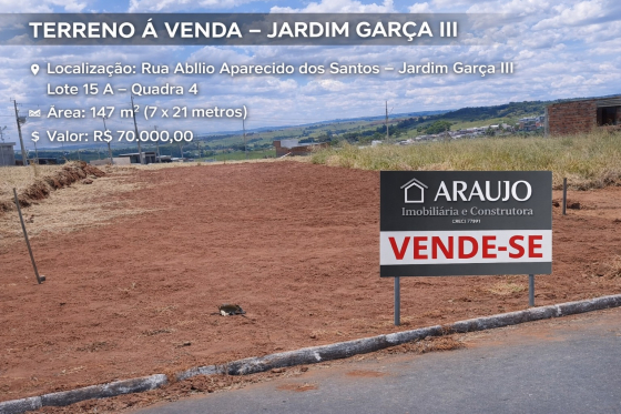 Terreno 147m Umuarama-PR 826